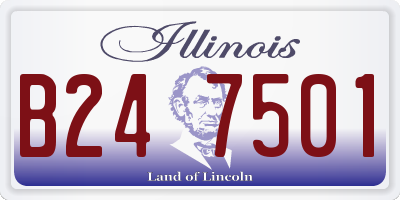IL license plate B247501