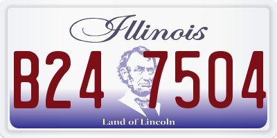 IL license plate B247504