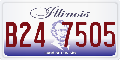 IL license plate B247505
