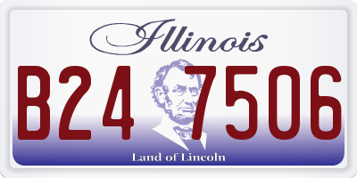 IL license plate B247506