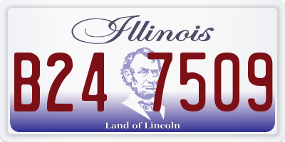 IL license plate B247509