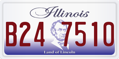 IL license plate B247510