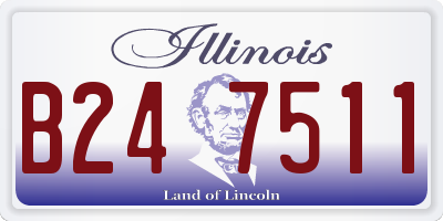 IL license plate B247511
