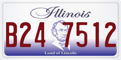 IL license plate B247512