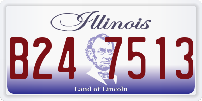IL license plate B247513