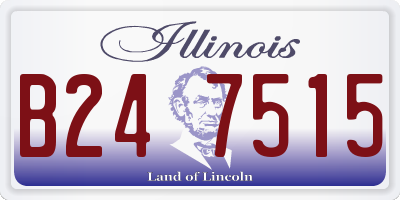 IL license plate B247515