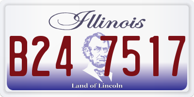 IL license plate B247517
