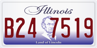 IL license plate B247519