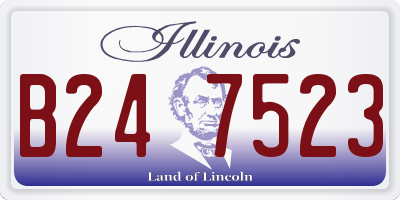 IL license plate B247523