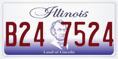 IL license plate B247524