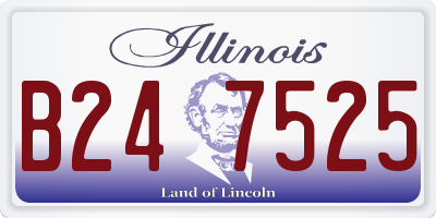 IL license plate B247525