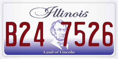 IL license plate B247526
