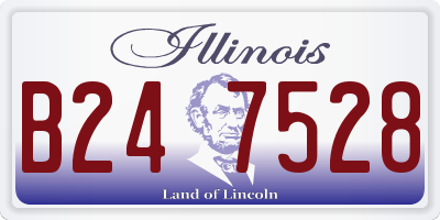 IL license plate B247528