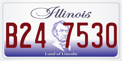 IL license plate B247530