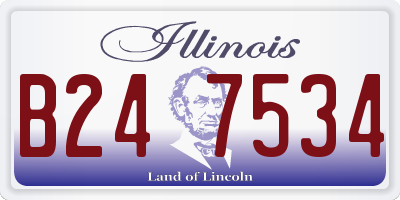 IL license plate B247534