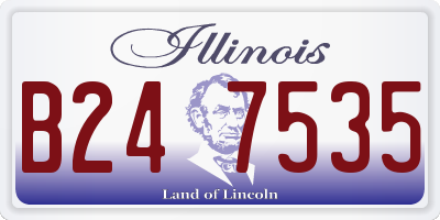 IL license plate B247535