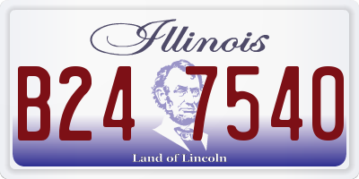IL license plate B247540