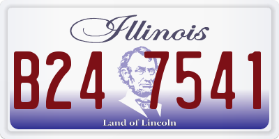 IL license plate B247541
