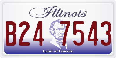 IL license plate B247543