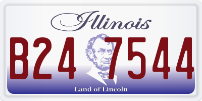IL license plate B247544