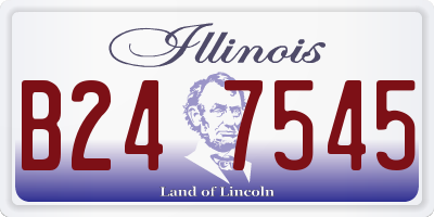 IL license plate B247545