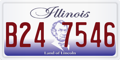 IL license plate B247546