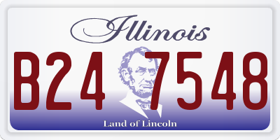 IL license plate B247548