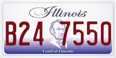 IL license plate B247550