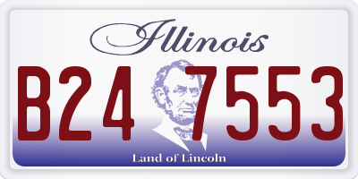 IL license plate B247553