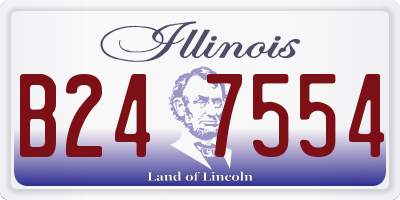 IL license plate B247554