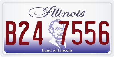 IL license plate B247556