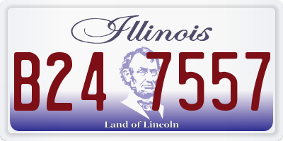 IL license plate B247557
