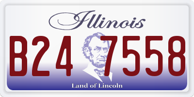 IL license plate B247558