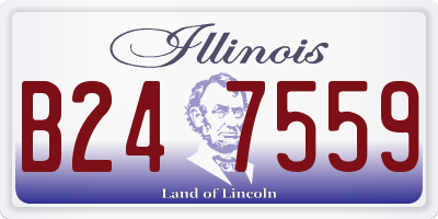 IL license plate B247559
