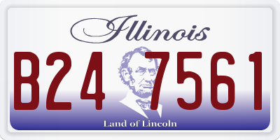 IL license plate B247561