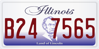 IL license plate B247565