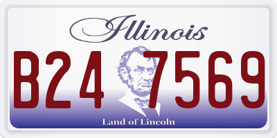IL license plate B247569