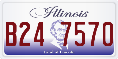 IL license plate B247570
