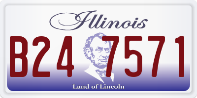 IL license plate B247571