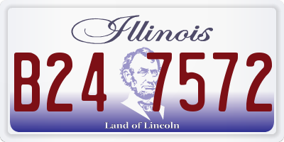 IL license plate B247572
