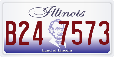 IL license plate B247573