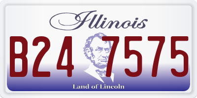 IL license plate B247575