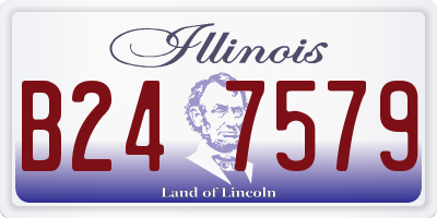 IL license plate B247579