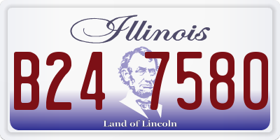 IL license plate B247580
