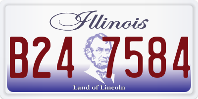 IL license plate B247584
