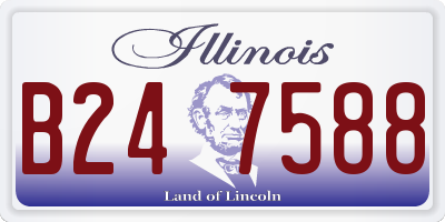 IL license plate B247588