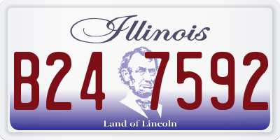 IL license plate B247592