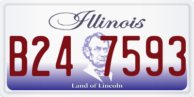 IL license plate B247593