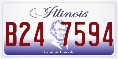 IL license plate B247594