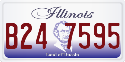 IL license plate B247595